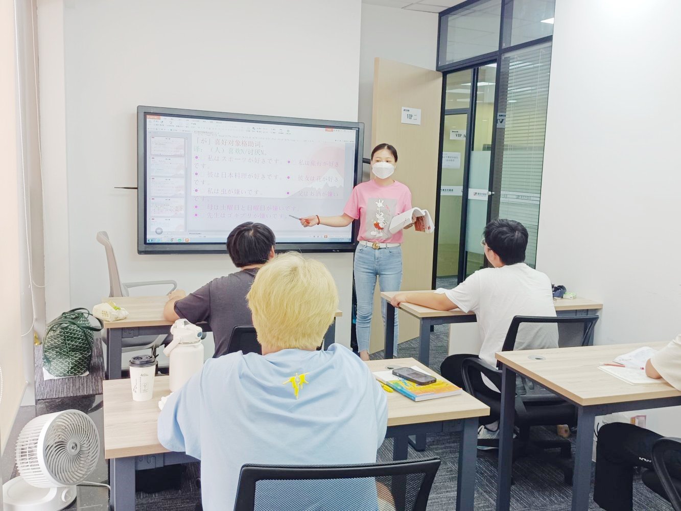 学生在東名日韩语学习情况